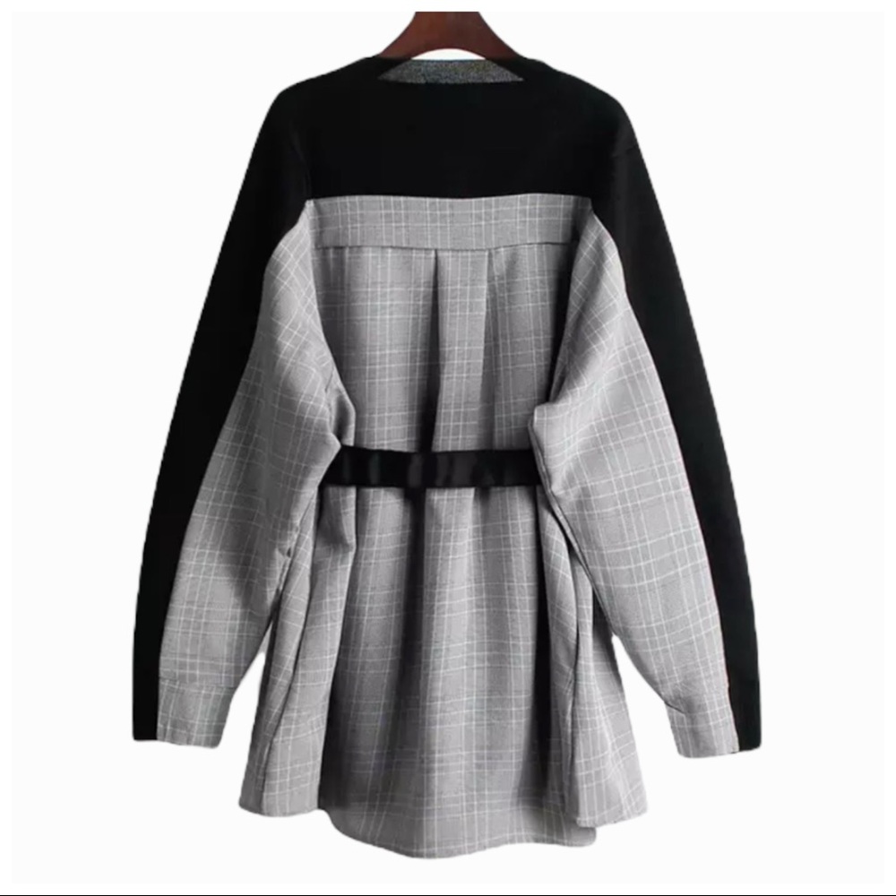 Plaid Sweater Top The Valmai - Picture 3 of 7